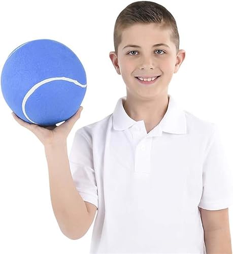 Miniatura 4 de ArtCreativity Juego de 2 pelotas de tenis jumbo de 8 pulgadas en colores surtidos, azul, rojo, verde y amarillo para niños a partir de 3 años,