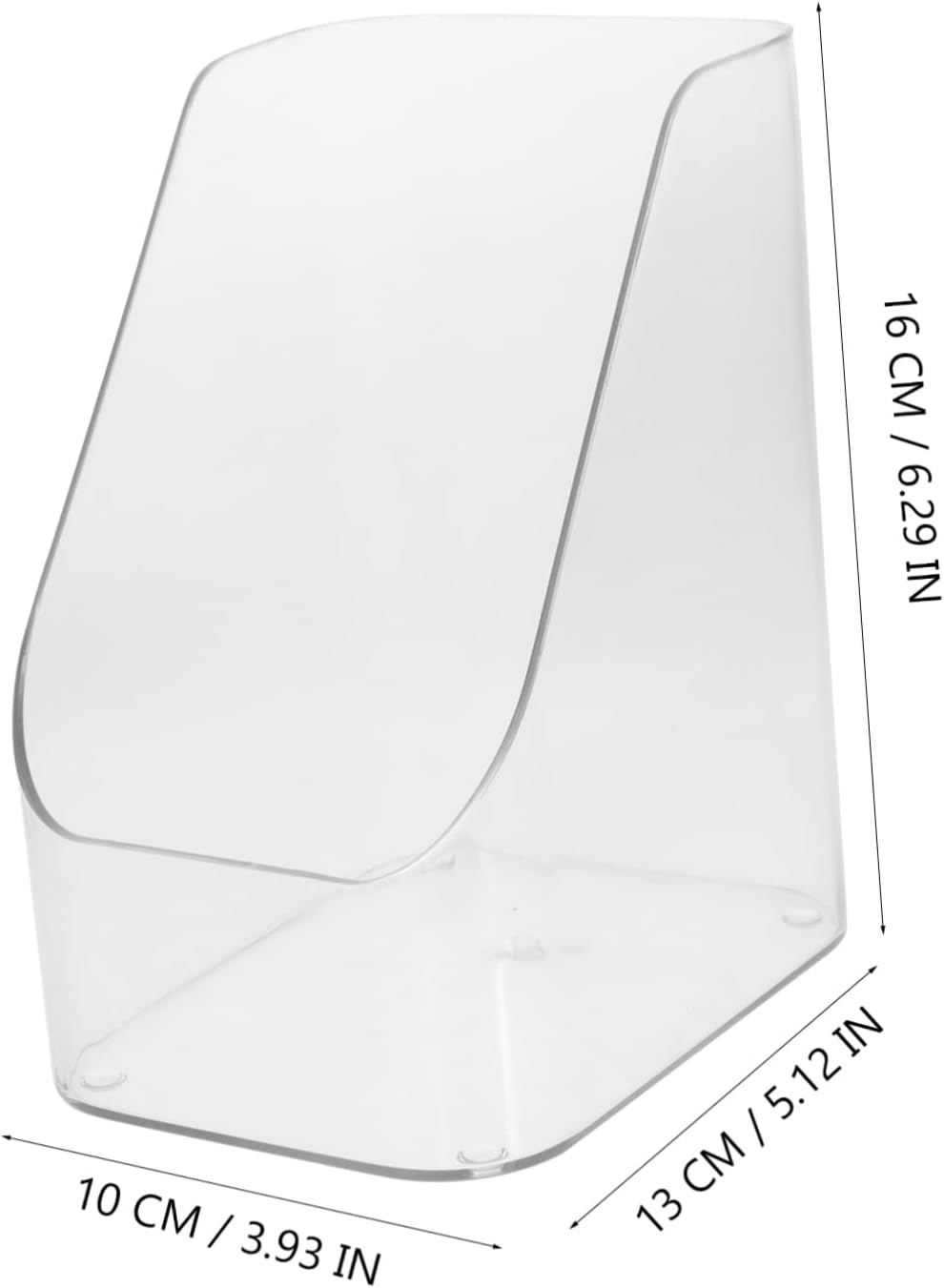 Trapezoidal Tea Bag Organizer Box for Sugar Packet Storage PET