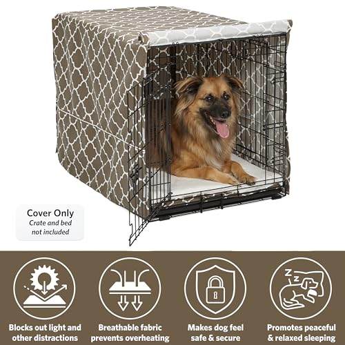 image for MidWest Homes for Pets Dog Crate Cover with Teflon Fabric Protector, P