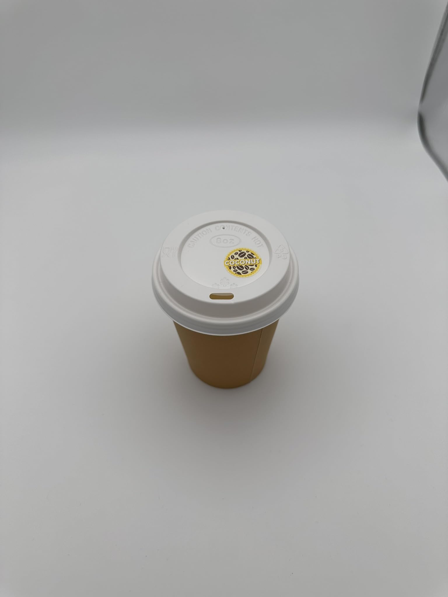 Coconut Milk Coffee Shop Barrista Labels 20mm 1000 Labels per roll, Brown - Image 3