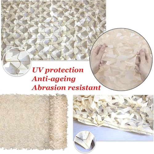 Red de camuflaje blanca en rollo de 5x8 m para parasol de jardín 2