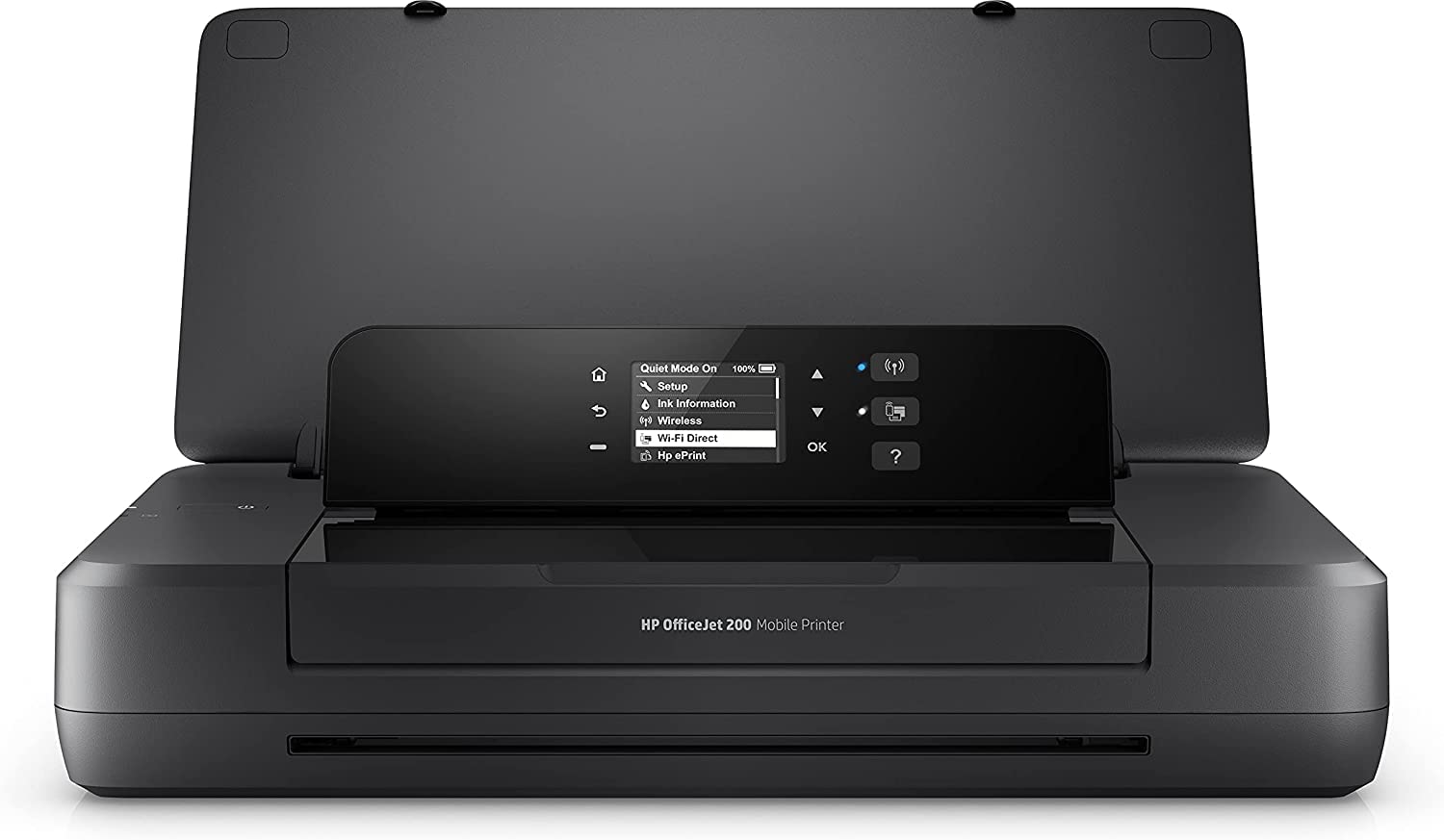 HP OfficeJet 200 Mobile Impresora de chorro de tinta, Pantalla LED, Wi-Fi, Wi-Fi Direct, App HP Smart, USB, negro (Reacondicionado)