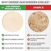 12 Inch Wood Circles for Crafts, 10Pcs Unfinished Wood Rounds for Cricut Projects, Burning, Painting, Door Hanger, DIY Wooden Crafts Gifts for Mother's Day Holiday Home Decor (10PCS) #5