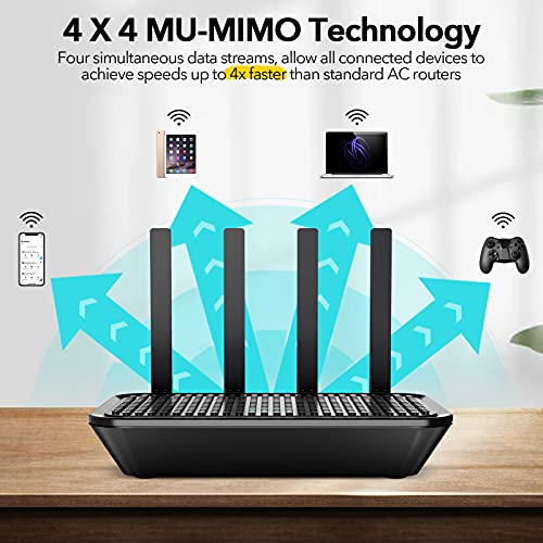 Image of WiFi Router-Router,Routers for Wireless Internet,AC2100 Router,Dual-Band Wireless Router,Wireless Router Gaming,MU-MIMO&Beamforming Technology for Large House,APP Control,Strong Signal, One SSID