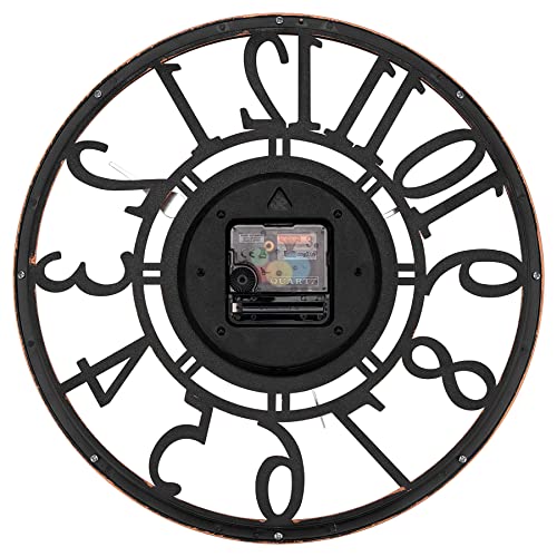 Foxtop Kitchen Wall Clock 12 Inch Silent Non-Ticking Quartz Battery Operated Round Retro Wall Clock For Living Room Bathroom Bedroom Home Office (Copper) #TOP5