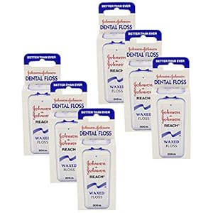 6x Johnson & Johnson Reach tandzijde gewaxt, 200 m (6x 200 m)