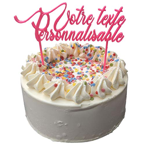 Cake Topper, design cake unique, Décoration de gâteau personnalisée Anniversaire, mariage, Fêtes de noël, Saint Valentin Cover