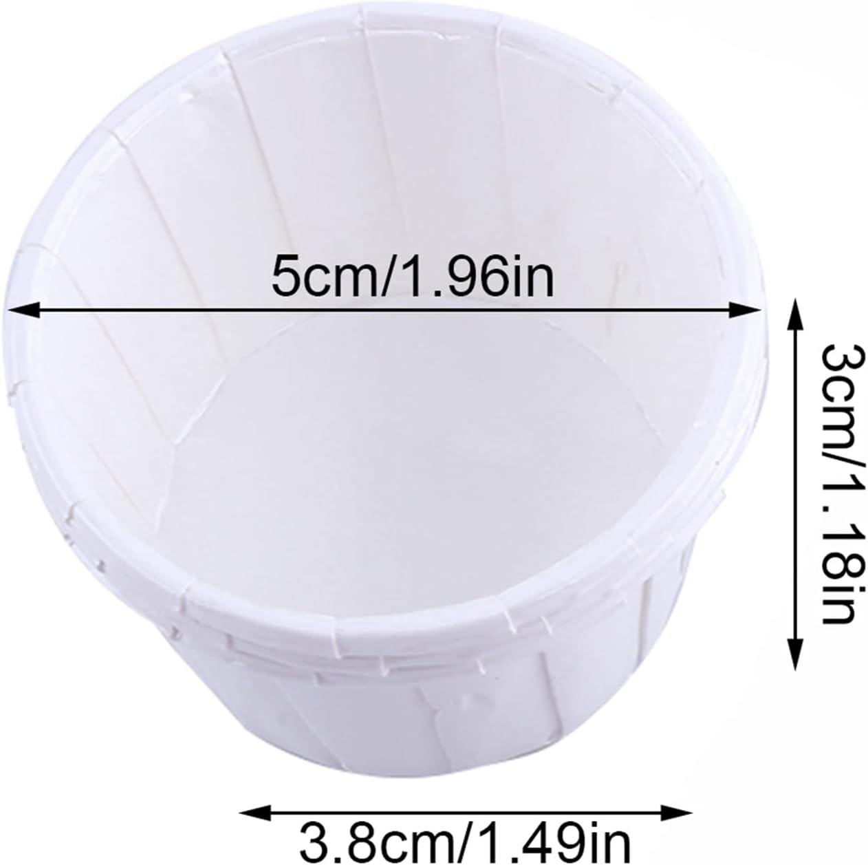 Coated Paper Baking Cases Case Wrapper Muffin Baking Cup Cupcake Paper for Party Wedding Birthday Christmas Party (White),100pcs Paper Cake Cupcake Liner, 100pcs Paper Cake Cupcake Liner, Coated