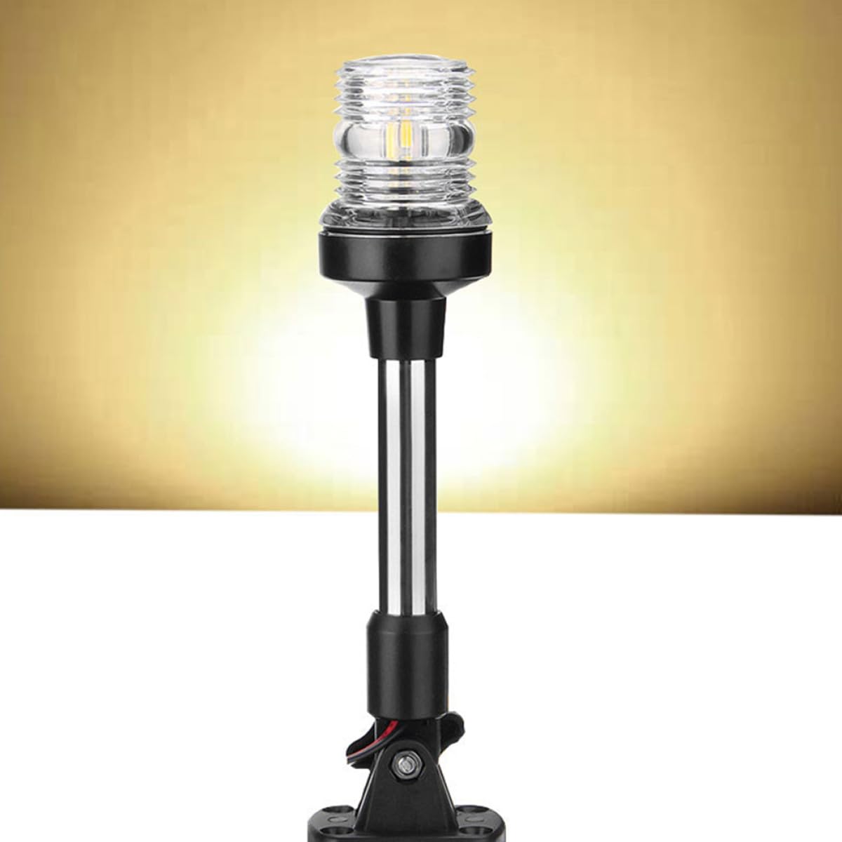 Luce di Navigazione LED per Barca da 12v Dc 360° Bianco 4000-4500k Consumo Energetico Ridotto e Struttura in Lega di Alluminio per Yacht e Imbarcazioni da Pesca