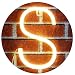 Obrecis Light Up LED Neon Letter Sign Wall Decorative Neon Lights Warm White Alphabet Marquee Letter Lights for Birthday Wedding Party Decor - S