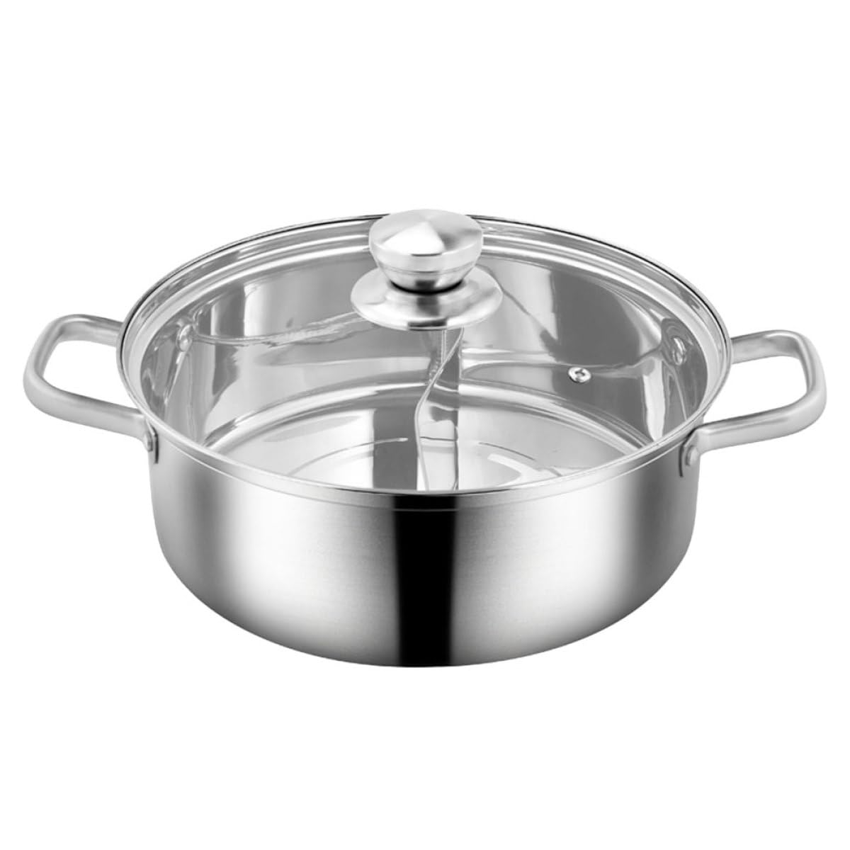 Marmite chaude en acier inoxydable Beaupretty à double compartiment pour cuisine