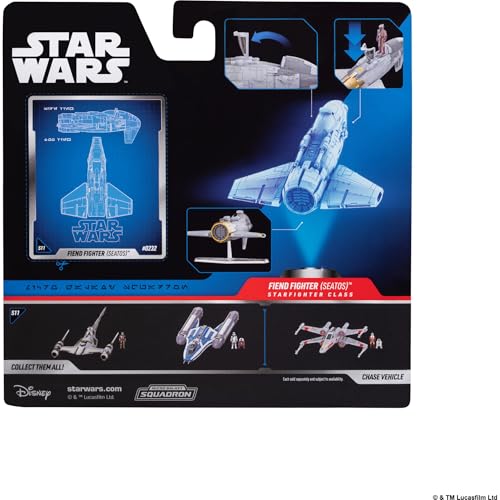 Star Wars™ Micro Galaxy Squadron Fiend Fighter - 5-inch Vehicle with 1-Inch Micro Figure Accessory by Jazwares - Image 6