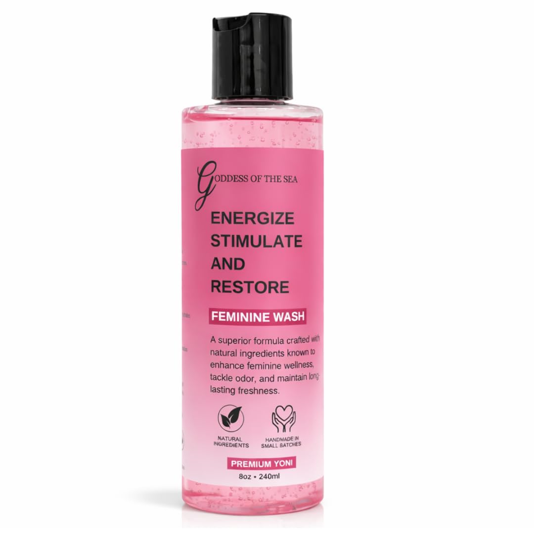 Premium Yoni Feminine Wash – pH Balance Minty Feminine Wash – Natural Ingredients Feminine Care Daily Wash Great for Odor, Discharge, Dryness, BV –