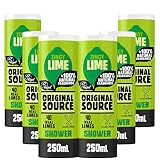 Original Source Limette Duschgel mit 100% natürlichem Duft, veganes Duschgel, parabenfreies Duschgel, Duschgel, Multipack mit 6 x 250 ml