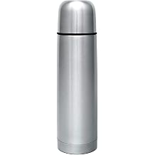 GR WE Thermos Flask Stainless Steel Drinking Bottle Thermos Flask Insulated Flask for on the Go with Cup Leak-Proof Dishwasher Safe Silver 750 ml