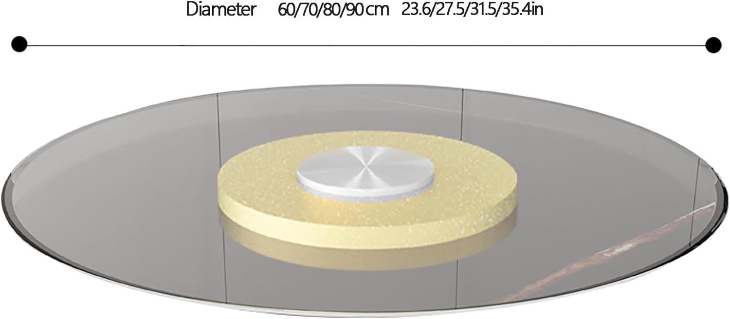 Lazy Susan Turntable - Glass Design for Easy Serving - Ideal for Dining Room & Restaurant Tables - Enhance Your Dining Experience