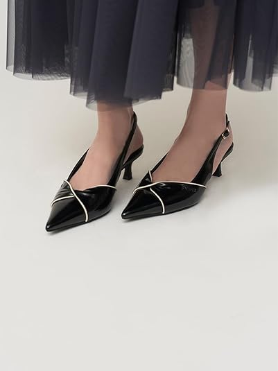 Amazon | [スナイデル] ツイストリボンパンプス SWGS261657 レディース