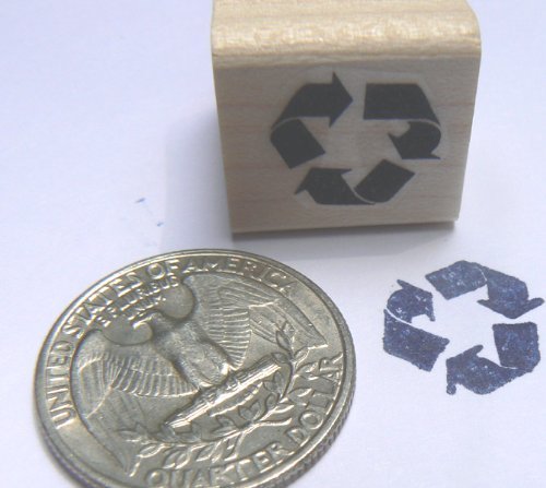 P24 Miniature Recycle Rubber Stamp