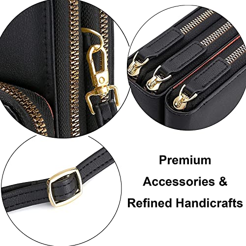 Crossbody Phone Bags for Women Small PU Leather Cellphone Purse Wallet3