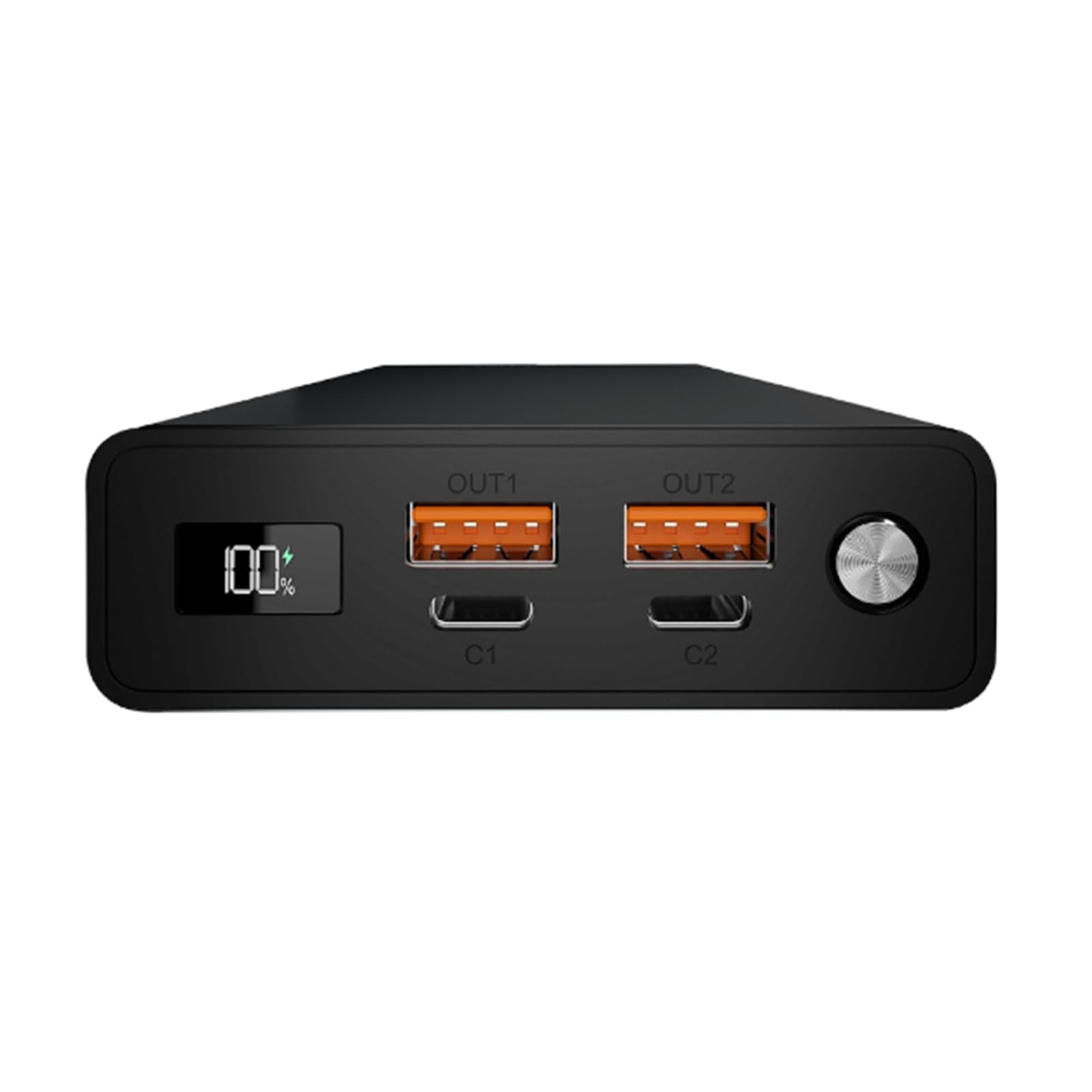 Powe Bank 20000mAh per Notebook. USB-C 100W PD, Ricarica Rapida, 2 Porte USB, Nero