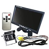 El monitor se iniciará automáticamente y mostrará sincrónicamente el video de la cámara retrovisora cuando esté retrocediendo su automóvil; y se cerrará solo después de retroceder. La pantalla se cortará automáticamente a la cámara retrovisora mientras retrocede el automóvil y volverá a la escena original después de la copia de seguridad.