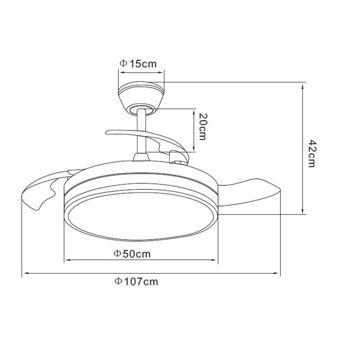 NARVI Ventilador de Techo Madera Roble MORAIRA con Luz LED Regulable, Motor DC Silencioso de Bajo Consumo, Lámpara Ventilador con Mando a Distancia, 3 Aspas Retráctiles, Función Invierno Verano,
