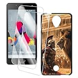 wiko u feel lite batterie 【Kit Complet Tout-en-Un】Comprend 1 coque artistique + 2 verres trempés + kit de nettoyage. Installation facile avec adhésion sans bulles et autocollants anti-poussière inclus