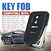 Keymall Smart Key Fob Keyless Entry Remote Control Replacement for Lexus ES300h/ES350/GS350/GS450H/GS-F/GS300t G Board 0020 HYQ14FBA 89904-06170