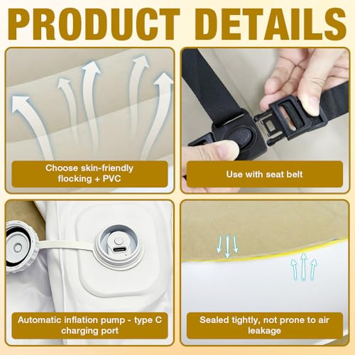 Lit d'avion gonflable pour installer confortablement votre enfant