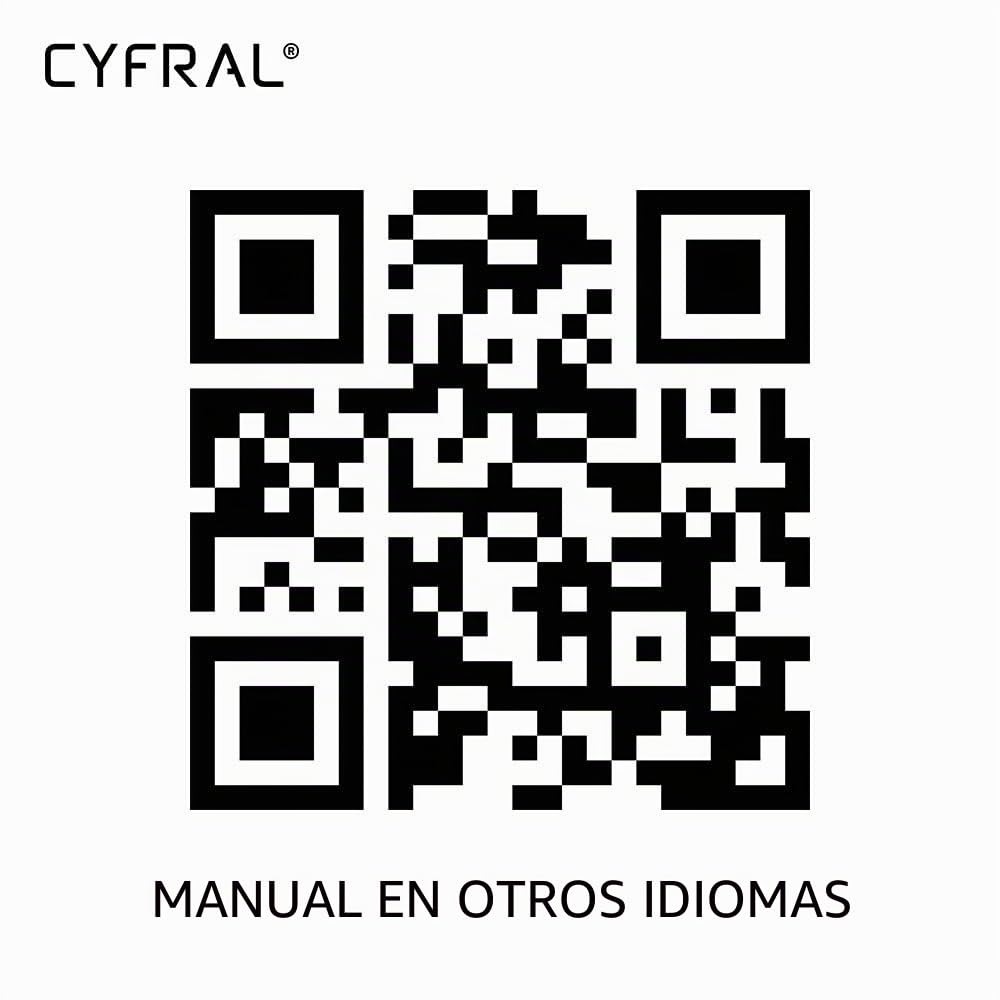 Cyfral 5902768850796 Smart 5P Universal Casa Teléfono 4 Plus N, 4, 5, 6, Sistema de alambre, Negro, 8.4 x 3.4 x 19.8 cm