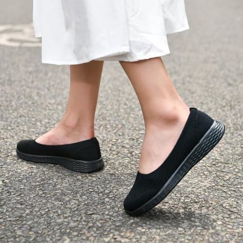 Puxowe Women's Shoes for Women Round Toe Slip on Women's Walking Flat Shoes Memory Foam Shoes Mesh Casual Nurse Sneakers Dress Shoes3