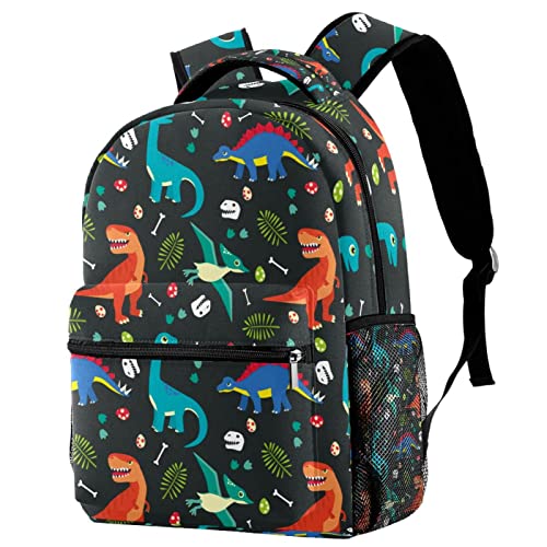 Sac à dos de voyage alpaga bleu à pois avec porte-bouteille pour fille et garçon