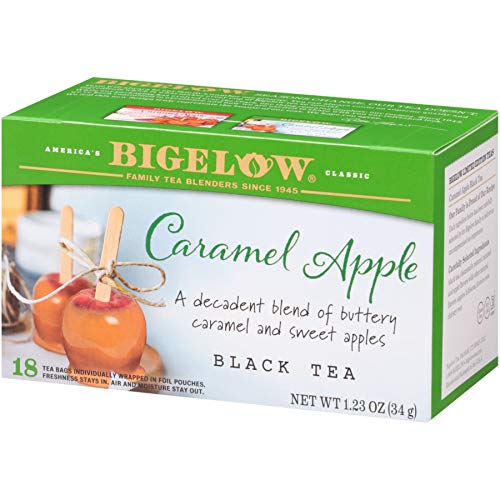 Bigelow Caramel Apple Black Tea Bags, 18 Teabags (Pack Of 6), Caffeinated Black Tea 108 Tea Bags Total #TOP2