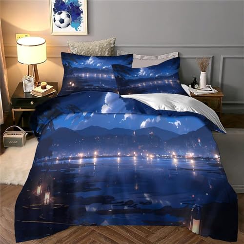 Parure de lit fleurs néon 3D en microfibre double 200x200 cm - 6