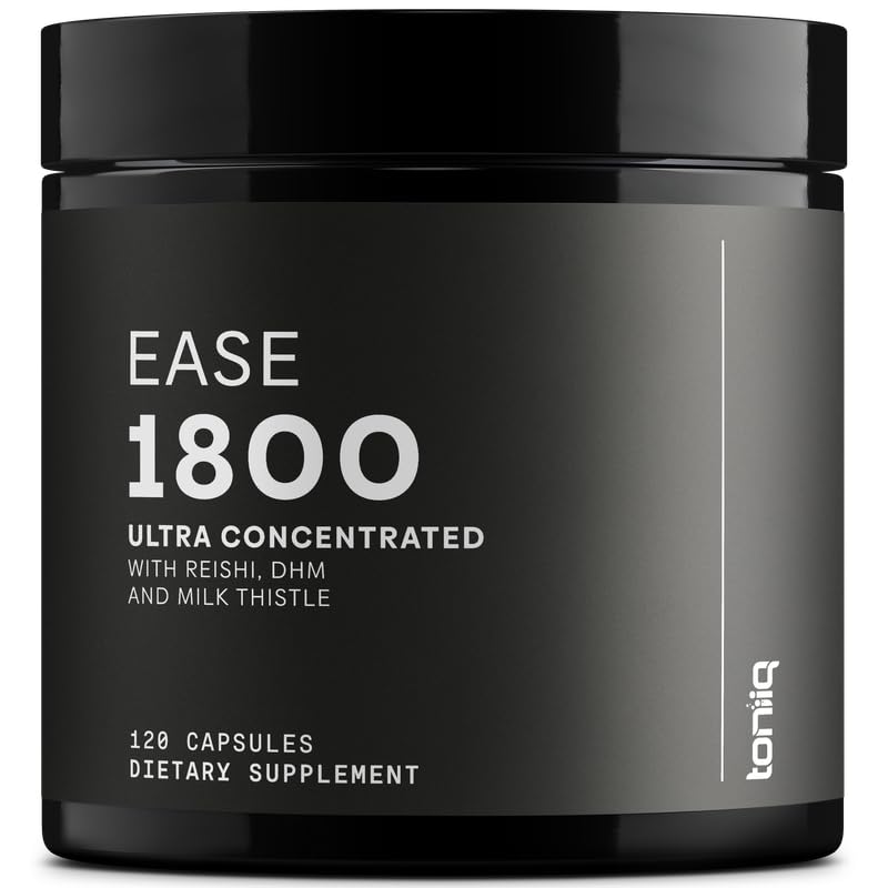 Ease with DHM - Full Liver Support for a Night Out - 120 Capsules - 50x Super Concentrated Extract