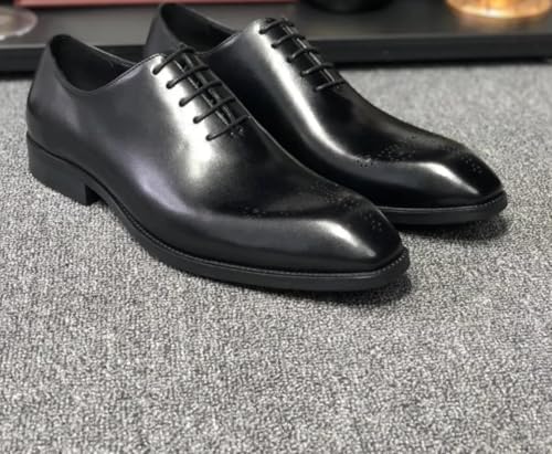 Whole Cut Men's Shoes – Full Grain Leather, Blake Stitched, Patina Finish – Sustainable Feldspathic Cowhide, Solid Rubber Sole – Timeless Italian Craftsmanship2