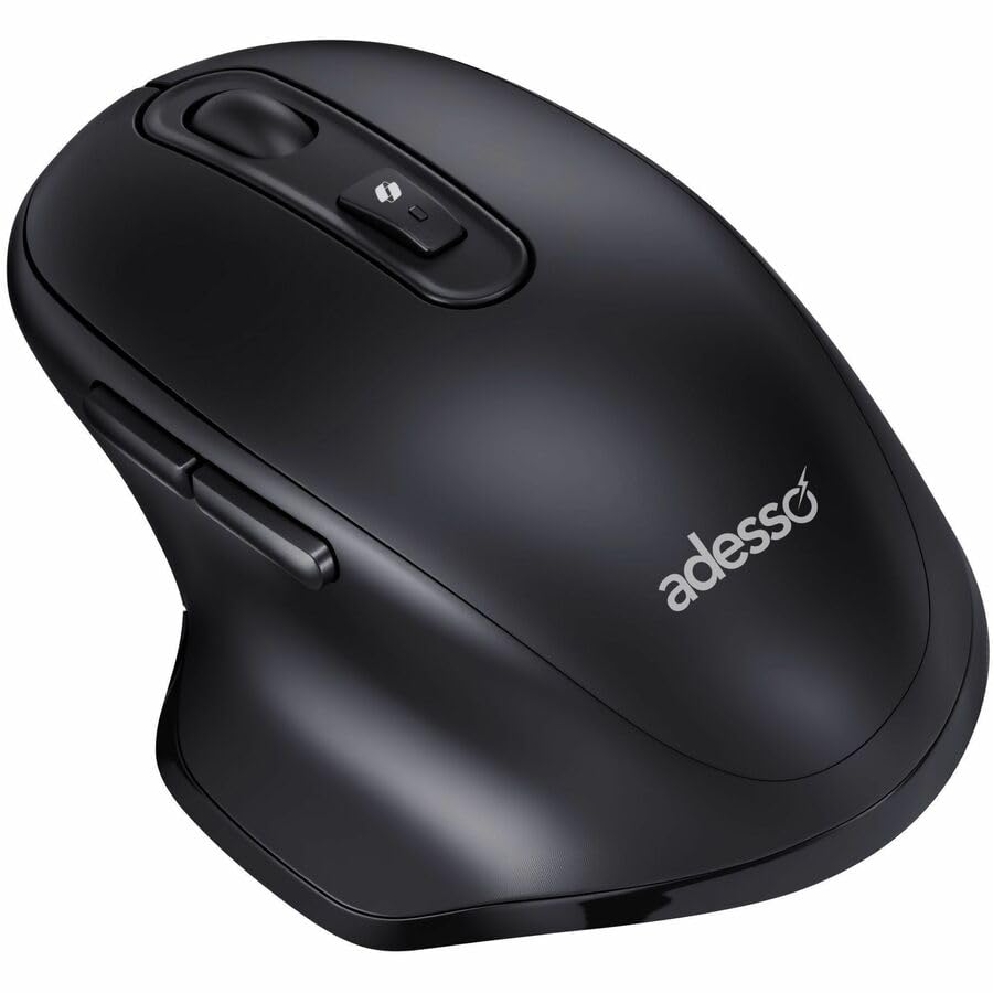 Adesso iMouse A50 Ergonomic Wireless Mouse, Bluetooth and 2.4GHz Dual Mode
