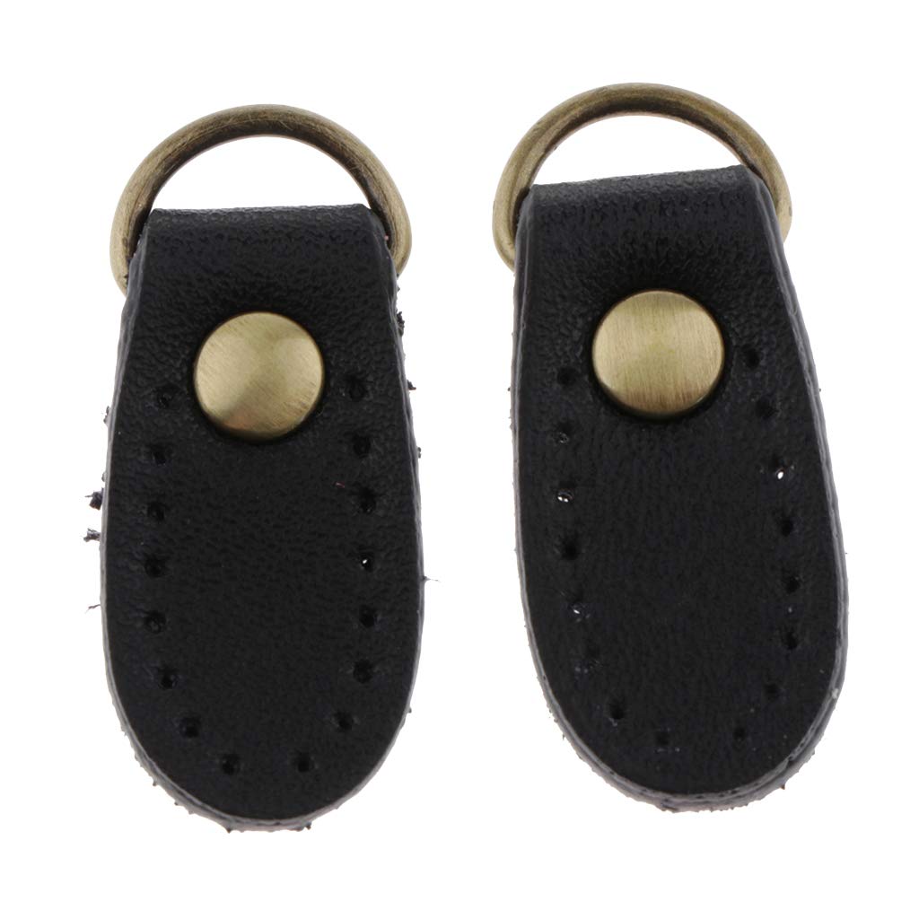 2pcs PU Leather Handbag Strap Buckle Hang Hook Bag Making Supplies Black-image-21