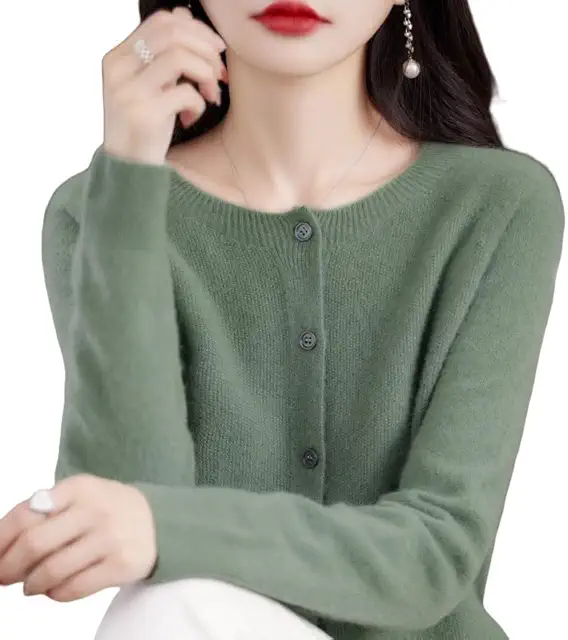 Cardigan Femme en Cachemire - Gilet Léger et Élégant pour Automne et Hiver