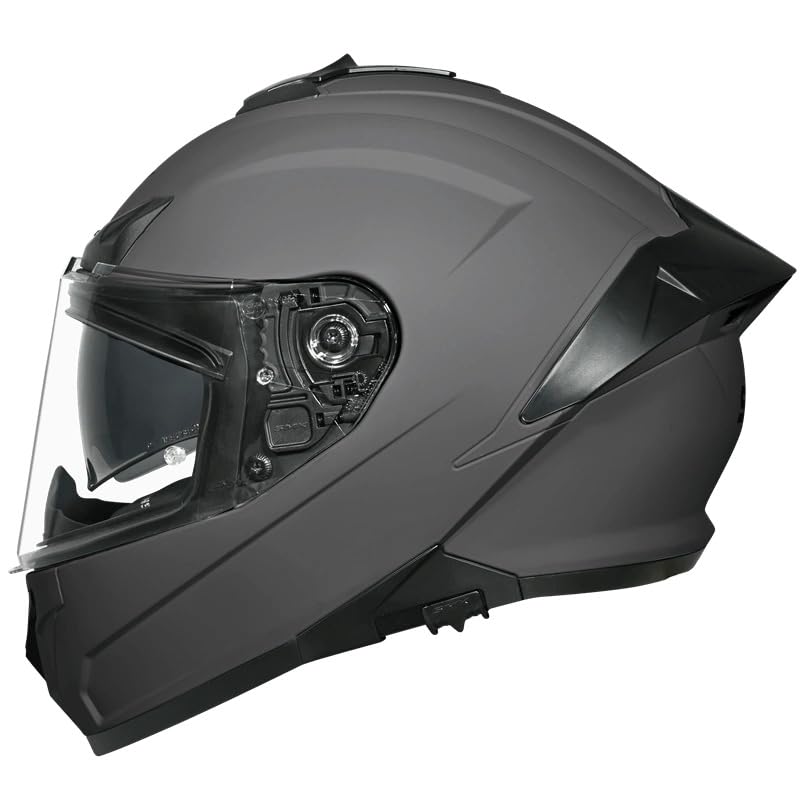 Image of SMK Typhoon Full Face Dual Visor Helmet, ISI DOT ECE 22.06 Certified, Safety Motorcycle Headgear