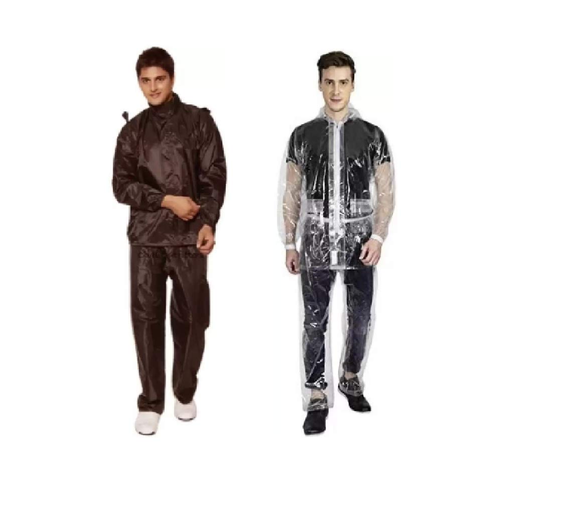 tryo Transparent & Brown RainSuit(Free Size)-picture-27