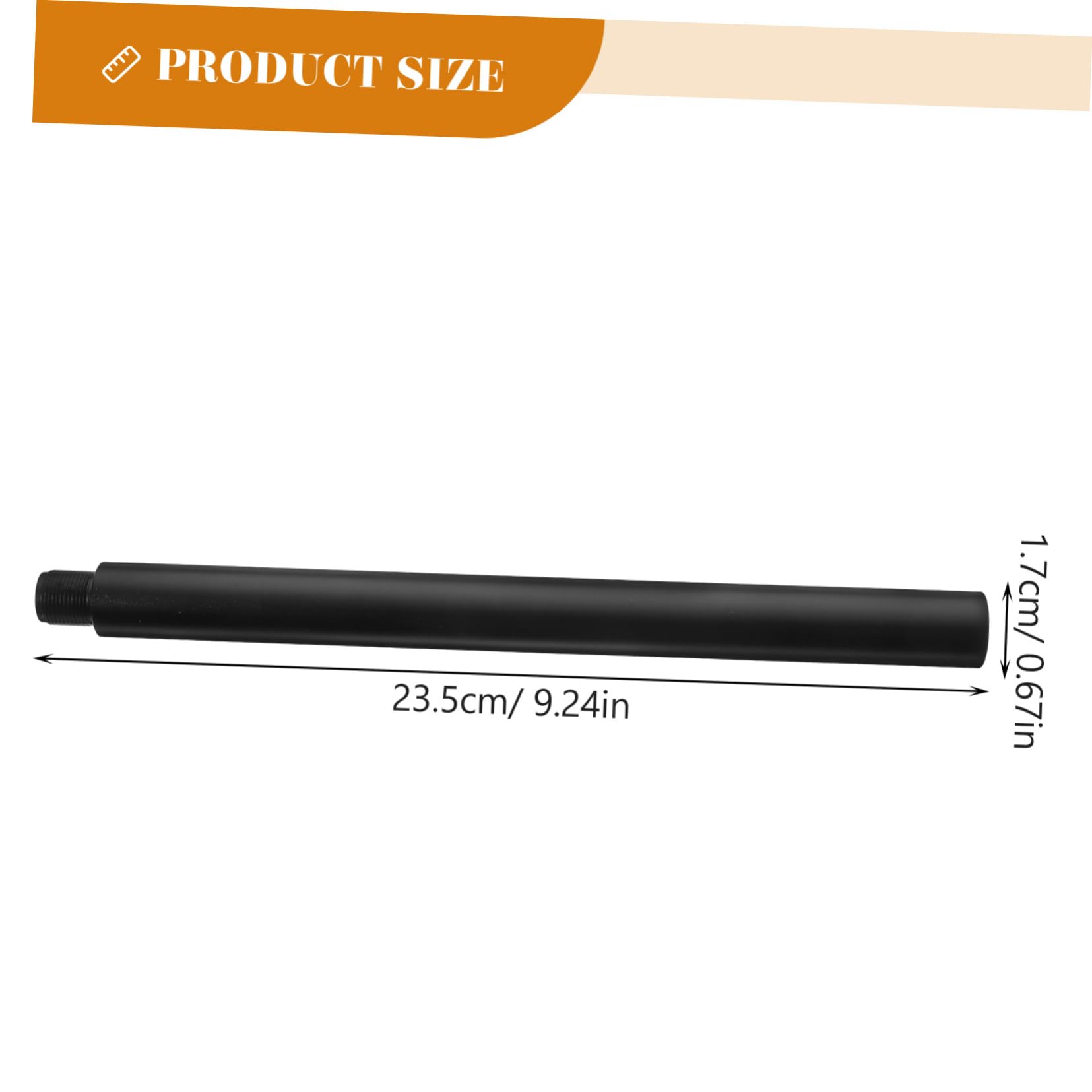 KOMBIUDA Speaker Mount Threaded Pole Extender 14mm Metal Inverse Tooth Tube Adjustable Height for Subwoofer Accessory