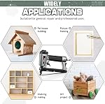 Pneumatic Staple Gun, NEU MASTER 20 Gauge Upholstery Stapler with 1500Pcs T50 1/4", 3/8", 5/8" Staples and BMC Carrying Case, Heavy Duty Staple Gun for Woodworking and DIY Projects