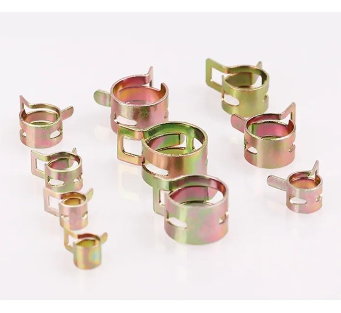 Fascette a molla per tubo flessibile, 10 pezzi, 4 mm-25 mm, morsetto per tubo (M32)