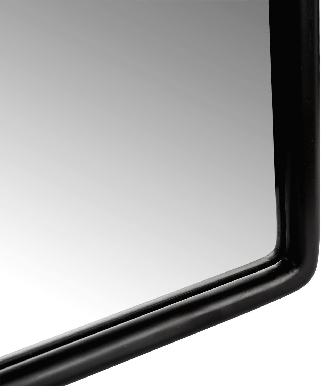 Wood Framed Medicine Cabinet Organizer with Mirror, Surface Mounting or in-wall Installation (Black, 16x24)