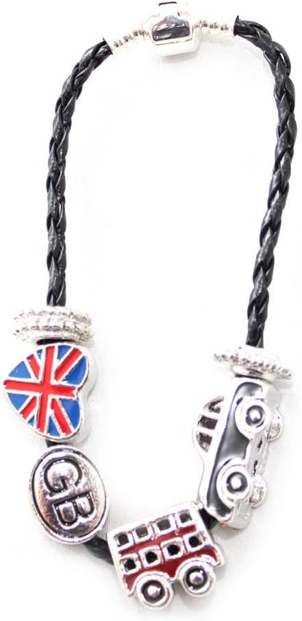 StickyRico1 British Bracelet England Union Jack Taxi Bus Souvenir
