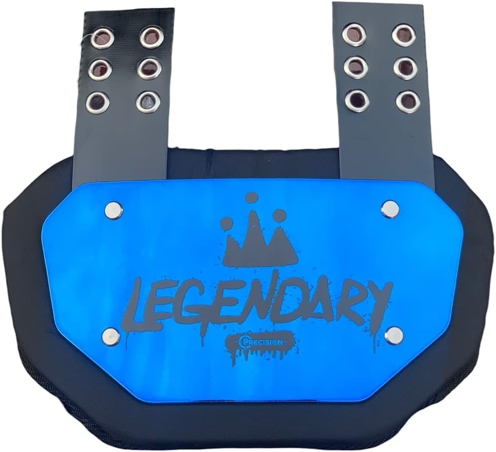 Precision Back Plate - Rear Protector Lower Back Pads for Football Players - Chrome Series