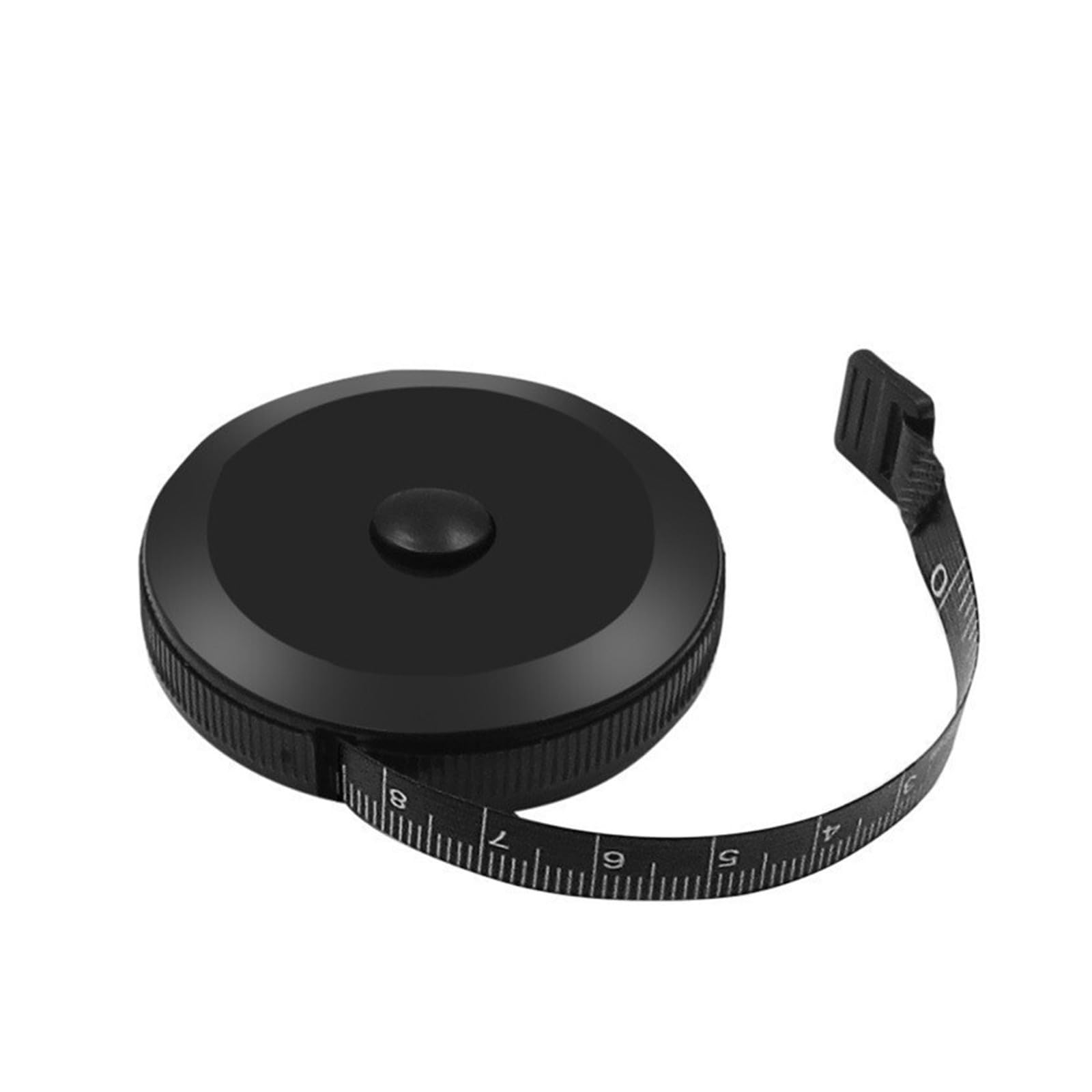 150 cm para mini cinta de tamaño de llavero portátil para costura de tamaño de ropa (1 pieza negra)