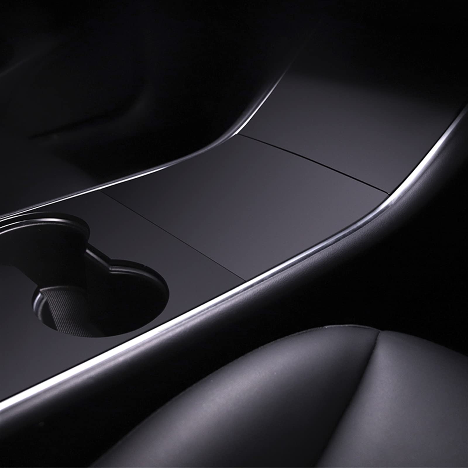 Qibbei One Color For Tesla Model 3 Center Console Cover Car Sticker Central Control Hard Protector