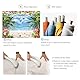 BUTEN Sommer-Hintergrund für Hawaii-Strand-/Ozean-Fotografie 208,3 x 152 cm Blauer Himmel Meer Tropische Palmen Hintergrund für Aloha Luau Party-Dekorationen Banner